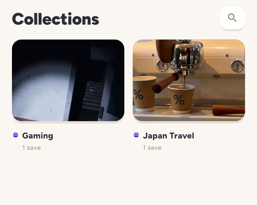 User-made collections in Hako